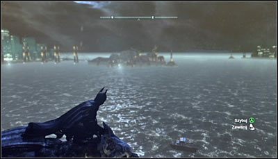 Zagadka ta jest bardzo nietypowa, albowiem musisz zeskanować lokację znajdującą się poza obrębem Arkham City, a konkretnie na wschód od dzielnicy Mila Rozrywki - Mila Rozrywki - Zagadki słowne | Zagadki w Batman Arkham City - Batman: Arkham City - poradnik do gry