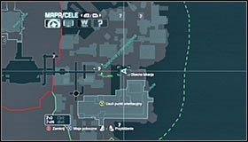 Rozpocznij na jednym z wysoko położonych punktów obserwacyjnych na wschód od wieży, w której ukryto trofeum #1 #2 - Dzielnica przemysłowa - Trofea Batmana (08-13) | Zagadki w Batman Arkham City - Batman: Arkham City - poradnik do gry