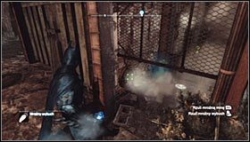 Do miejsca ukrycia trofeum podejdź od wschodniej strony #1 - Dzielnica przemysłowa - Trofea Batmana (14-22) | Zagadki w Batman Arkham City - Batman: Arkham City - poradnik do gry