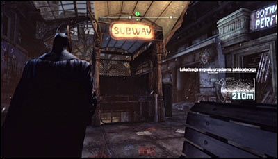W celu eksploracji metra możesz korzystać z dwóch głównych wejść - Metro - Informacje o lokacji, mapy | Zagadki w Batman Arkham City - Batman: Arkham City - poradnik do gry