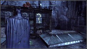 Podobnie jak wcześniej, przybliż obraz i zdetonuj tylko lewy ładunek #1 - Zaułki - Trofea Batmana (01-07) | Zagadki w Batman Arkham City - Batman: Arkham City - poradnik do gry