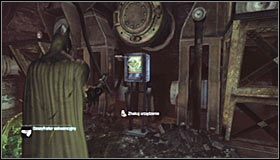 Ustaw się na południe od trofeum i wyjmij z inwentarza wyrzutnię lin - Huta - Trofea Batmana (01-09) | Zagadki w Batman Arkham City - Batman: Arkham City - poradnik do gry