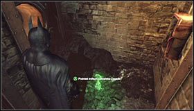 Zauważ, że podniosła się krata, która blokowała dostępu do trofeum #1 - Huta - Trofea Batmana (19-24) | Zagadki w Batman Arkham City - Batman: Arkham City - poradnik do gry