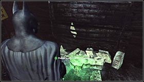 Przedostań się do kotłowni, co zostało szczegółowo omówione w opisie pobocznego zadania Gorący i zimny - Huta - Trofea Batmana (19-24) | Zagadki w Batman Arkham City - Batman: Arkham City - poradnik do gry