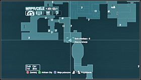 Zacznij na południe od trofeum, jeszcze przed przekroczeniem rzeki - Huta - Trofea Batmana (19-24) | Zagadki w Batman Arkham City - Batman: Arkham City - poradnik do gry