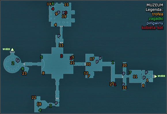 1 - Muzeum - Informacje o lokacji, mapa | Zagadki w Batman Arkham City - Batman: Arkham City - poradnik do gry