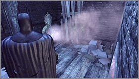 Przystąp do eksploracji najniższego poziomu zbrojowni, a konkretnie jej północno-zachodniego narożnika - Muzeum - Trofea Batmana (11-23) | Zagadki w Batman Arkham City - Batman: Arkham City - poradnik do gry