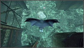 Udaj się w okolice miejsca ukrycia trofeum i ustaw się przy zachodniej krawędzi #1 - Cudowne Miasto - Trofea Batmana (08-17) | Zagadki w Batman Arkham City - Batman: Arkham City - poradnik do gry