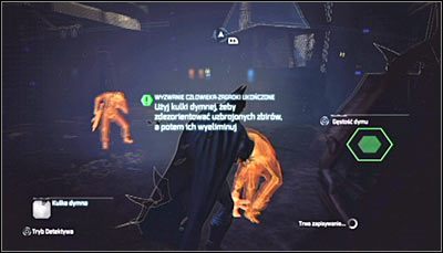 Sposób zaliczenia: Rozejrzyj się za co najmniej jednym uzbrojonym przeciwnikiem i wyląduj obok niego - Fizyczne wyzwania - Batman (25-40) | Zagadki w Batman Arkham City - Batman: Arkham City - poradnik do gry