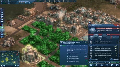 Po dostarczeniu łupów do bazy Technosów, w pierwszej kolejności tworzymy Zoptymalizowaną barierę antybalistyczną, która wzbogaci wszystkie nasze okręty o osłonę - podobną do tej, która jest na wyposażeniu O - Misja IV - Godzina zero | Rozdział 3 - W oku cyklonu | Anno 2070 - Anno 2070 - poradnik do gry