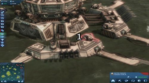 By zniszczyć sztuczną inteligencję, musimy użyć Działa IEM, a następnie zburzyć wszystkie Działa O - Misja IV - Godzina zero | Rozdział 3 - W oku cyklonu | Anno 2070 - Anno 2070 - poradnik do gry