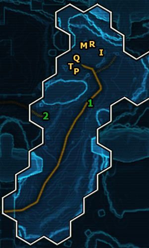 Za odkrycie tej lokacji otrzymasz 102 XP, dostaniesz także wpis do encyklopedii - Locations: The Wilds - 225 XP - (03) Lower Widlds Outskirts | Miejsca | Star Wars The Old Republic - Star Wars: The Old Republic - poradnik do gry