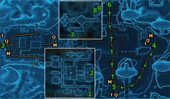 W tej misji czeka cię długi spacer, podczas którego zwiedzisz większość planety Korriban - (L06) Slaying the Beast | Sith Warrior | Star Wars The Old Republic - Star Wars: The Old Republic - poradnik do gry