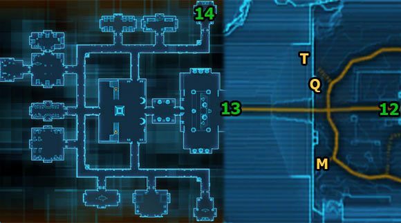 Po opuszczeniu podziemi znajdziesz się w [12] - (L03) Of Mind and Matter | Sith Inquistor | Star Wars The Old Republic - Star Wars: The Old Republic - poradnik do gry