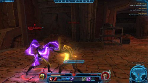 Kiedy wejdziesz do sali w [8], drogę zastąpią ci Shyrack Screechers - (L05) A Little Knowledge | Sith Inquistor | Star Wars The Old Republic - Star Wars: The Old Republic - poradnik do gry