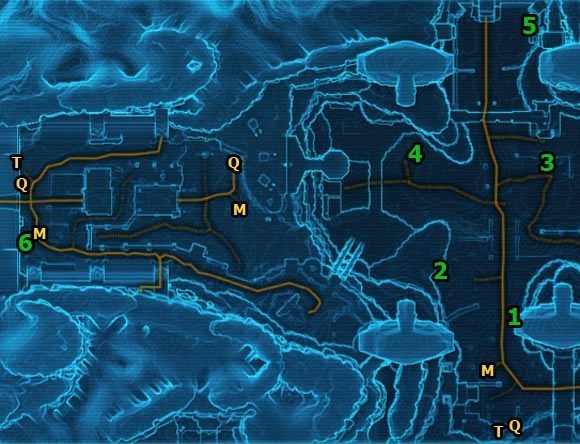 W Lower Wilds natkniesz się na leżący przy skałach na wschodzie Datapad - (L07) Lost Supplies | Korriban | Star Wars The Old Republic - Star Wars: The Old Republic - poradnik do gry