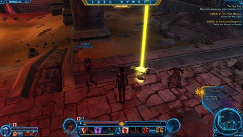 Pozostaje długi powrót znaną dobrze drogą do wyjścia z Tomb of Tulak Hord - The Antechamber w [2] - (L08) HEROIC 2 Armed and Dangerous | Korriban | Star Wars The Old Republic - Star Wars: The Old Republic - poradnik do gry