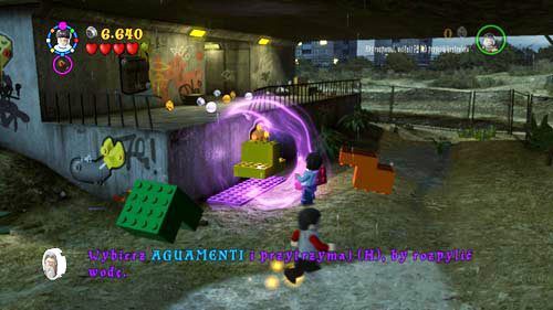 Ustawiamy klocki w taki sposób, by było możliwe dostanie się na górę - Mroczne czasy (1) | Opis przejścia - Rok 5 | LEGO Harry Potter Lata 5-7 - LEGO Harry Potter: Lata 5-7 - poradnik do gry