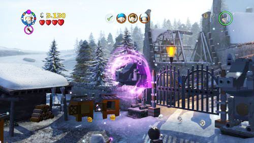 Osadzamy posąg na kolumnie, a następnie używamy na nim czaru WL, co spowoduje otwarcie wcześniej niedostępnego przejścia - Gwardia Dumbledorea (1) | Opis przejścia - Rok 5 | LEGO Harry Potter Lata 5-7 - LEGO Harry Potter: Lata 5-7 - poradnik do gry