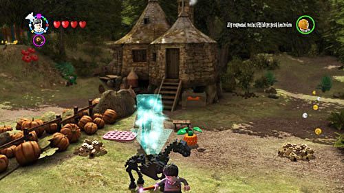 Kiedy wrócimy do szkoły, Harry doznaje wizji, natychmiast musimy ruszyć do ministerstwa, udajemy się za Bezgłowym Nickiem - Wielki wirtuoz | Opis przejścia - Rok 5 | LEGO Harry Potter Lata 5-7 - LEGO Harry Potter: Lata 5-7 - poradnik do gry