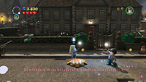 Z klocków które zostaną wypuszczone składamy magią WL teleport - Przerwana emerytura | Opis przejścia - Rok 6 | LEGO Harry Potter Lata 5-7 - LEGO Harry Potter: Lata 5-7 - poradnik do gry