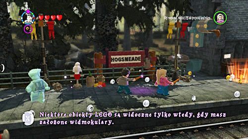 Na samym peronie spotkamy Lunę, która pokazuje nam nową magiczną zabawkę - Widmookulary | Opis przejścia - Rok 6 | LEGO Harry Potter Lata 5-7 - LEGO Harry Potter: Lata 5-7 - poradnik do gry