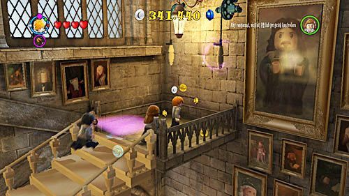 Teraz wystarczy że pociągniemy za linę i dostaniemy się do gabinetu profesora Dumbledora - Lekcja 3 - Wywar Żywej Śmierci | Opis przejścia - Rok 6 | LEGO Harry Potter 5-7 - LEGO Harry Potter: Lata 5-7 - poradnik do gry