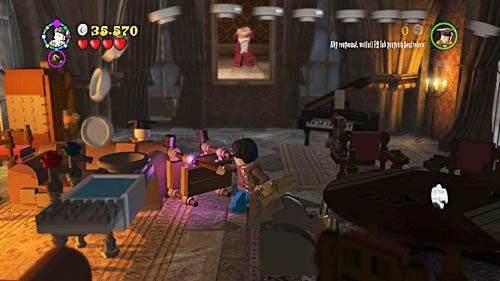 Ładujemy brudne talerze do wody, używamy do tego czaru WL - Słuszna porcja | Opis przejścia - Rok 6 | LEGO Harry Potter Lata 5-7 - LEGO Harry Potter: Lata 5-7 - poradnik do gry