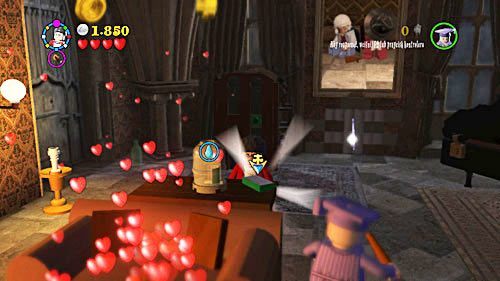 Ostatni element odtrutki leży w obrazie, żeby go zdobyć musimy zagrać melodię na pianinie - Miłość nie zna litości (1) | Opis przejścia - Rok 6 | LEGO Harry Potter Lata 5-7 - LEGO Harry Potter: Lata 5-7 - poradnik do gry