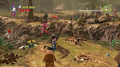 Pierwszy składnik (żółty kwiat) znajdziemy niedaleko przy kociołku - Felix Felicis | Opis przejścia - Rok 6 | LEGO Harry Potter Lata 5-7 - LEGO Harry Potter: Lata 5-7 - poradnik do gry