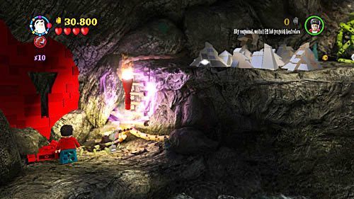 Podchodzimy do czerwonej ściany i używamy magii DF - Horkruks i dłoń | Opis przejścia - Rok 6 | LEGO Harry Potter Lata 5-7 - LEGO Harry Potter: Lata 5-7 - poradnik do gry