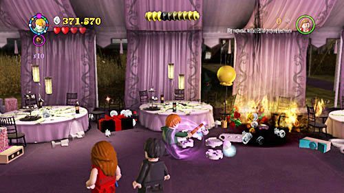 Trafiamy na przyjęcie, przerwane przez atak śmiercożerców - Siedmiu Harrych | Opis przejścia - Rok 7 | LEGO Harry Potter Lata 5-7 - LEGO Harry Potter: Lata 5-7 - poradnik do gry