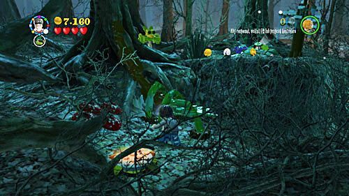 Diabelskich sideł pozbywamy się zaklęciem LM i wchodzimy na uwolnioną gałąź - Miecz i medalion | Opis przejścia - Rok 7 | LEGO Harry Potter Lata 5-7 - LEGO Harry Potter: Lata 5-7 - poradnik do gry