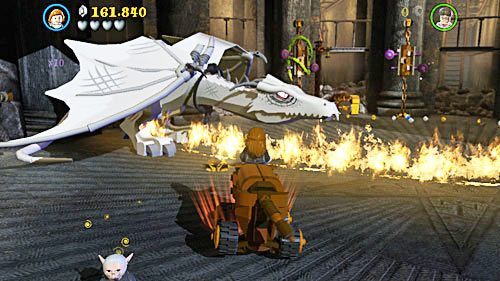 Wracamy do byka, nakręcamy go i kierujemy obok smoka - Klęska złodzieja | Opis przejścia - Rok 7 | LEGO Harry Potter Lata 5-7 - LEGO Harry Potter: Lata 5-7 - poradnik do gry