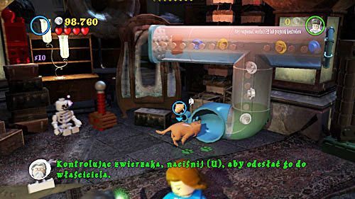 Przełączamy się na Hermionę i przywołujemy Krzywołapa - Szatańska pożoga | Opis przejścia - Rok 7 | LEGO Harry Potter Lata 5-7 - LEGO Harry Potter: Lata 5-7 - poradnik do gry