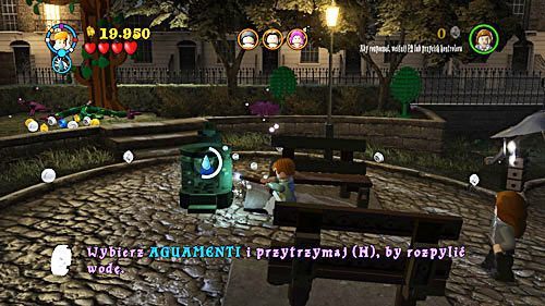 Elfias Doge - po nalaniu wody do zielonego zbiornika w parku, niezbędna znajomość zaklęcia Aguamenti - Mroczne czasy | Znajdźki - Rok 5 | LEGO Harry Potter Lata 5-7 - LEGO Harry Potter: Lata 5-7 - poradnik do gry