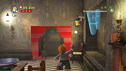 Teraz możemy użyć DF i uzyskać nieco klocków budujemy pudło w środku, którego będzie portret - Problemy stworka | Znajdźki - Rok 5 | LEGO Harry Potter Lata 5-7 - LEGO Harry Potter: Lata 5-7 - poradnik do gry