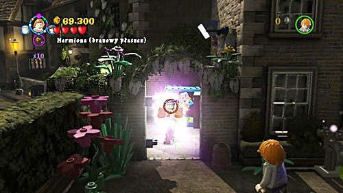 Za ustrzelenie pięciu krasnali ogrodowych otrzymamy szton Slughorn (Piżama) - Przerwana emerytura | Znajdźki - Rok 6 | LEGO Harry Potter Lata 5-7 - LEGO Harry Potter: Lata 5-7 - poradnik do gry