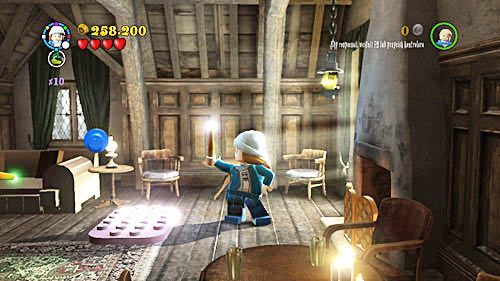 Wybieramy Rona, wygaszaczem przenosimy światełko pod okno - Słuszna porcja | Znajdźki - Rok 6 | LEGO Harry Potter Lata 5-7 - LEGO Harry Potter: Lata 5-7 - poradnik do gry