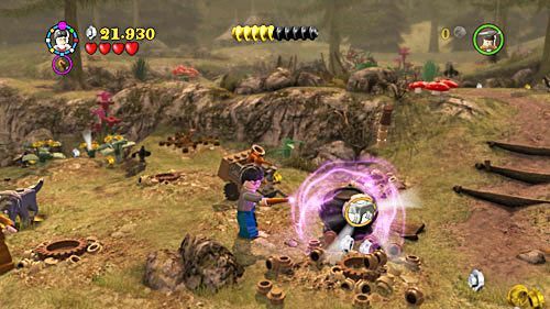 Za przegonienie kreta ze wszystkich kopców, dostaniemy szton Kieł - Felix Felicis | Znajdźki - Rok 6 | LEGO Harry Potter Lata 5-7 - LEGO Harry Potter: Lata 5-7 - poradnik do gry