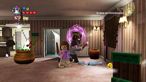 Pierwszy dostaniemy za powieszenie wszystkich trzech obrazów na ścianie - Siedmiu Harrych | Znajdźki - Rok 7 | LEGO Harry Potter Lata 5-7 - LEGO Harry Potter: Lata 5-7 - poradnik do gry