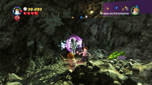 W samej komnacie tajemnic, aby otrzymać herb musimy złożyć trzy tańczące szkielety - Paląc mosty | Znajdźki - Rok 7 | LEGO Harry Potter Lata 5-7 - LEGO Harry Potter: Lata 5-7 - poradnik do gry