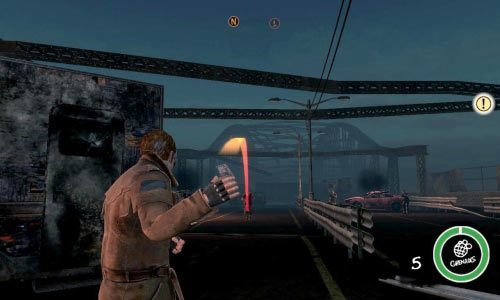 Po kolejnej animacji podejdź do pudła z granatami i wyjmij kilka z nich wciskając przy skrzyni klawisz F - Paradise Dream Bridge | Opis przejścia Postal III - Postal III - poradnik do gry