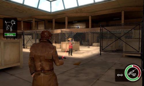 Na tym etapie możesz również skorzystać z pomocy swojego psa Champa - Ścieżka Zła - The Champ Whisperer | Opis przejścia Postal III - Postal III - poradnik do gry