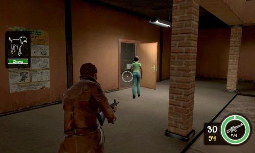 Po zabiciu wszystkich Chińczyków przejdź przez drewniane drzwi znajdujące się na parterze, w korytarzu skręć w lewo i idź cały czas przed siebie, aż wyjdziesz na zewnątrz - Ścieżka Zła - The Champ Whisperer | Opis przejścia Postal III - Postal III - poradnik do gry