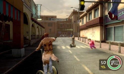 Jeśli wybrałeś ogłuszanie przeciwników, to nie będziesz miał problemów z policją ani ze złodziejami, natomiast w przypadku brutalniejszej ścieżki musisz się liczyć z odzewem ze strony stróżów prawa - Ścieżka Zła - Segway Repo Man | Opis przejścia Postal III - Postal III - poradnik do gry