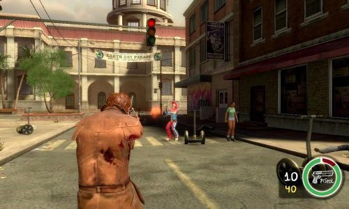 Kiedy rozprawisz się ze zwykłymi przeciwnikami (jest ich nieco ponad 10) do miasta przyjedzie ich szef - Ścieżka Zła - Krotchy Meal Toy Delivery | Opis przejścia Postal III - Postal III - poradnik do gry