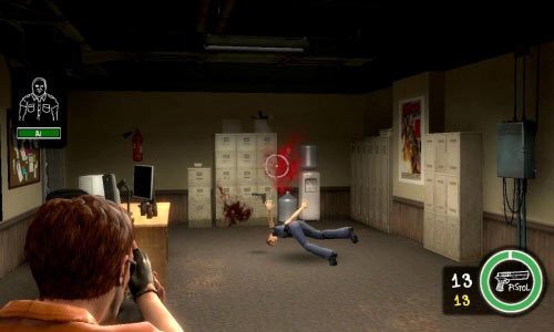 Po zdobyciu broni zacznij iść przed siebie eliminując kolejnych policjantów - Ścieżka Zła - Prisoner Without A Clue | Opis przejścia Postal III - Postal III - poradnik do gry