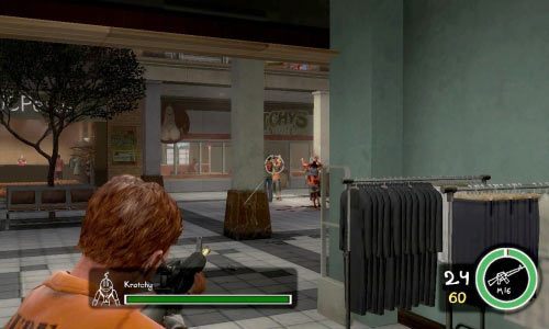 Czas na walkę z prawdziwym bossem, czyli maskotką restauracji Krotchy - Ścieżka Zła - Battle Damage Krotchy | Opis przejścia Postal III - Postal III - poradnik do gry