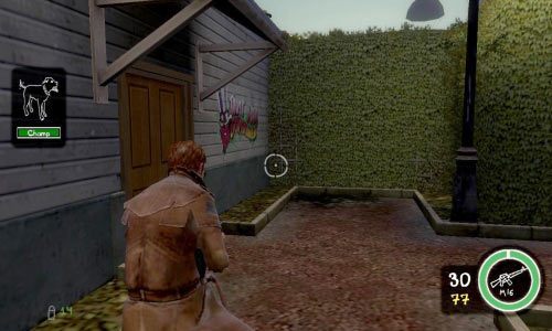 Po chwili trafisz do ogrodowego labiryntu, gdzie wszyscy strzelają do wszystkich - Ścieżka Zła - Daveland | Opis przejścia Postal III - Postal III - poradnik do gry